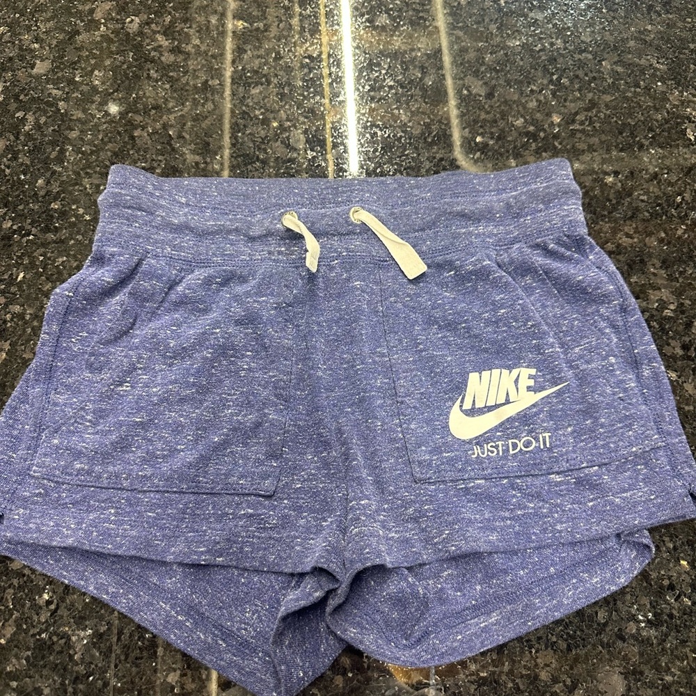 Nike Women's Heathered Purple Athletic Shorts